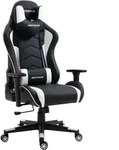 MaxPodium Gaming-Stuhl, Wei&szlig;, Metall, 55x137x50 cm, Kinder- & Jugendzimmer,