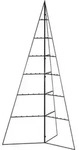 vidaXL Weihnachtsbaum, Schwarz, Metall, 140 cm, Dekoration, Weihnachtsdekoration,