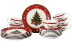 Hutschenreuther Kaffeeset Happy Wintertime - Happy Wintertime, Mehrfarbig, Keramik,