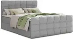Sofnet Boxbett, Grau, Textil, H3, Rechteckig, 140x200 cm, Schlafzimmer, Betten,