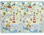 Kinderkraft Spieldecke Matty 2, Grau, Mehrfarbig, Wei&szlig;, 197x147 cm, Schlafen,