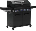 Taino Gasgrill, Schwarz, Metall, 159x117x55 cm, Grills & Outdoor-K&uuml;chen, Gasgrills