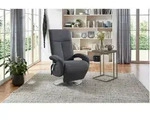 Sit & More Relaxsessel Tycoon V, Blaugrau, Metall, 74x112x82 cm, Goldenes M, Made in