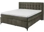 Modante Boxspringbett, Dunkelbraun, Kunststoff, H3 + H4, 7-Zonen, H&ouml;he ca. 16...
