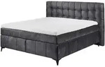 Modante Boxspringbett, Anthrazit, Kunststoff, H3 + H4, 7-Zonen, H&ouml;he ca. 16 cm,