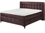 Modante Boxspringbett, Aubergine, Kunststoff, H3 + H4, 7-Zonen, H&ouml;he ca. 16 cm,