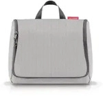 Reisenthel Kosmetiktasche Toiletbag XL herringbone grey, Grau, Textil, 28x25x10 cm,
