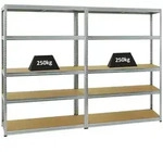 Proregal Schwerlastregal, Silber, Metall, Rechteckig, 240x180x45 cm, Freizeit,
