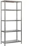 Proregal Schraubregal, Grau, Metall, 90x180x30 cm, Freizeit, Heimwerken, Werkstatt,