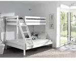 Vipack Etagenbett, Wei&szlig;, Holz, Kiefer, massiv, H&ouml;he ca. 20 cm, 90x140 cm, Kinder- &