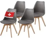 Albatros Esszimmerstuhl, Grau, Kunststoff, 49x81x43 cm, Esszimmer, St&uuml;hle,
