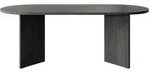 Selsey Esstisch, Dunkelgrau, Holzwerkstoff, 6-Sitzer, Oval,Oval, 90x75x204 cm,
