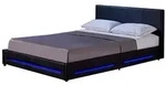 Home Deluxe Led, Schwarz, Kunststoff, Schlafzimmer, Betten, Polsterbetten