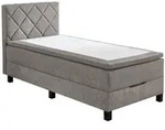 Boxxx Boxspringbett, Grau, Kunststoff, H3, H&ouml;he ca. 22 cm, 120x200 cm, Oeko-Tex&reg;