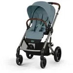 cybex Gold Kinderwagen Balios S Lux, Pastellblau, Textil, 60x110x91 cm, UV 50+,