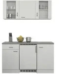 FlexWell Minik&uuml;che, Wei&szlig;, Holzwerkstoff, Glas, 1 Schublade(n),1 Schublade(n)