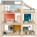 small foot Puppenhaus, Mehrfarbig, Holz, 67x67x30 cm, EN 71, Europ&auml;ischer