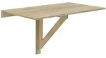 [en.casa] Wandklapptisch, Sonoma Eiche, Holzwerkstoff, 100x58x60 cm, Esszimmer,