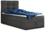 Sofnet Boxbett, Dunkelgrau, Textil, H3, Rechteckig, 100x200 cm, Schlafzimmer, Betten,