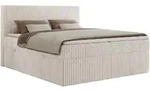MKS Boxbett, Beige, Textil, 2-Sitzer, H3, 7-Zonen, Rechteckig, 180x200 cm,