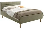 Boxxx Polsterbett Lotte, Gr&uuml;n, Holz, Eiche,Birke, Buche, massiv, 140x200 cm,...
