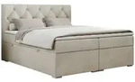 MKS Boxbett, Beige, Textil, 2-Sitzer, H3, Rechteckig, 180x200 cm, Schlafzimmer,