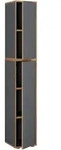 P & B Aktenschrank, Anthrazit, Honigeiche, Holzwerkstoff, 3 F&auml;cher, 30x183x33 cm,