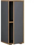 P & B Aktenschrank, Anthrazit, Honigeiche, Holzwerkstoff, 1 F&auml;cher, 30x74x33 cm,