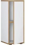 P & B Aktenschrank, Wei&szlig;, Honigeiche, Holzwerkstoff, 1 F&auml;cher, 30x74x33 cm,