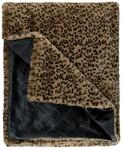 Joop! Plaid J!Leonesse, Schwarz, Beige, Hellbraun, Textil, Animalprint, 130x170...