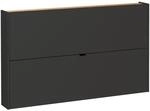 Schuhkipper GW-Ameca, Graphit, Eiche, Holzwerkstoff, 140x83x18 cm, Typenauswahl,