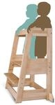 tiSsi Lernturm Felix, Buche, Holz, Buche, massiv, 54x91x45 cm, Babym&ouml;bel,