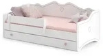 Kids Collective Kinderbett, Wei&szlig;, Pink, Holzwerkstoff, 80x180 cm, Kinder- &