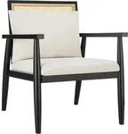 tectake Loungesessel, Wei&szlig;, Holz, 67x82x70 cm, Wohnzimmer, Sessel,...