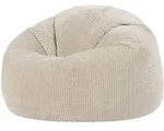 icon Sitzsack, Beige, Textil, 200 L, 1-Sitzer, Rund, 85x50x85 cm, Hergestellt in