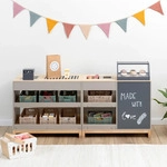 Musterkind Kaufladen Bollea, Grau, Natur, Holz, 30x64x118 cm, unisex, EN 71, CE, FSC
