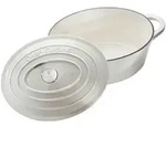 Chef Cuisine Br&auml;ter, Creme, Edelstahl, Metall, 6,7 L, oval, 29.5x16.2x37.5 cm,