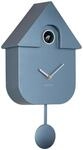 Karlsson Wanduhr Cuckoo, Blau, Kunststoff, 21.5x41x8.5 cm, Schlagwerk, Dekoration,