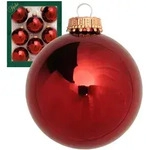 Krebs Glas Lauscha Christbaumkugeln, Rot, Glas, 7x7x7 cm, Dekoration,
