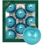 Krebs Glas Lauscha Christbaumkugeln, Blau, Glas, 7x7x7 cm, Dekoration,