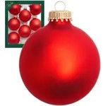 Krebs Glas Lauscha Christbaumkugeln, Rot, Glas, 7x7x7 cm, Dekoration,