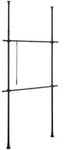 Wenko Inneneinteilung Wenko Herkules Basic, Schwarz, Metall, Kunststoff, 75x165x11