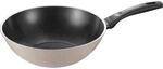 Ballarini WOK Ledro, Schwarz, Beige, Metall, rund, antihaftbeschichtet, Kochen,