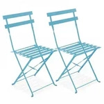 Oviala Gartenstuhl,, Blau, Metall, 2-Sitzer, Quadratisch,quadratisch, 46x82x42...