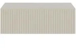 Selsey Nachttisch, Taupe, Holzwerkstoff, 1 Schubladen, Rechteckig, 50x17x35.6 cm,