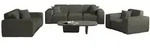 Fun M&ouml;bel Sofaset, Jadegr&uuml;n, Textil, 225x73x88 cm, Wohnzimmer, Sofas & Couches,