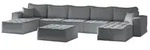Fun M&ouml;bel Wohnlandschaft, Anthrazit, Textil, 452x85x192 cm, Wohnzimmer, Sofas &