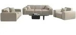 Fun M&ouml;bel Sofaset, Beige, Textil, 225x73x88 cm, Wohnzimmer, Sofas & Couches,