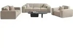 Fun M&ouml;bel Sofaset, Sand, Textil, 225x73x88 cm, Wohnzimmer, Sofas & Couches,
