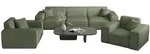 Fun M&ouml;bel Sofaset, Jadegr&uuml;n, Textil, 225x73x88 cm, Wohnzimmer, Sofas & Couches,